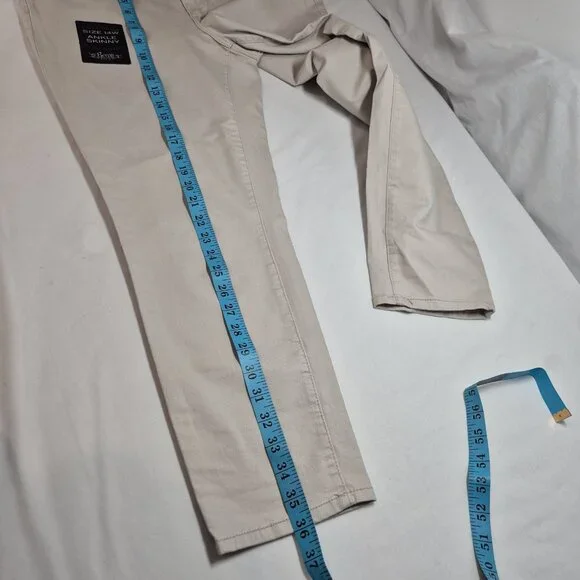 REVOLI Jeans Size 14W Tan Mid Rise Medium Wash Lift Shape Crop Beige (61) - Picture 9 of 11